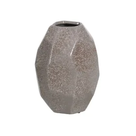 Vaso Grigio Ceramica 23 x 23 x 35 cm di BigBuy Home, Vasi - Rif: S8806213, Prezzo: 34,70 €, Sconto: %