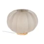 Lampe de bureau Beige Naturel Coton Bois Métal 60 W 220-240 V 31,5 x 31,5 x 24,5 cm de BigBuy Home, Lampes de chevet - Réf : ...