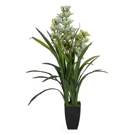 Plante décorative Bambou Polyéthylène Fer Ciment Tissu 45 x 45 x 110 cm de BigBuy Home, Plantes artificielles - Réf : S880622...