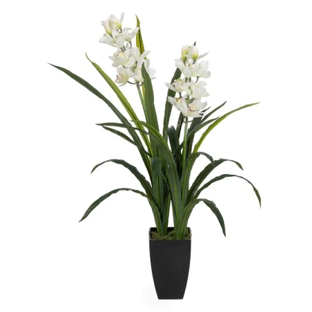 Plante décorative Bambou Polyéthylène Fer Ciment Tissu 45 x 45 x 100 cm de BigBuy Home, Plantes artificielles - Réf : S880622...