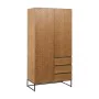 Buffet MARIGNI Noir Naturel Fer Bois MDF 98,5 x 55 x 199,5 cm de BigBuy Home, Buffets, crédences et vaisseliers - Réf : S8806...