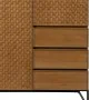 Buffet MARIGNI Noir Naturel Fer Bois MDF 98,5 x 55 x 199,5 cm de BigBuy Home, Buffets, crédences et vaisseliers - Réf : S8806...