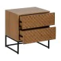 Nachttisch MARIGNI Schwarz natürlich Eisen Eschenholz Holz MDF 51,5 x 42 x 56,5 cm von BigBuy Home, Nachttische - Ref: S88062...