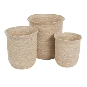 Cesta Multiusos Natural Junco 40 x 40 x 45 cm (3 Piezas) de BigBuy Home, Cestos de almacenaje - Ref: S8806235, Precio: 67,06 ...