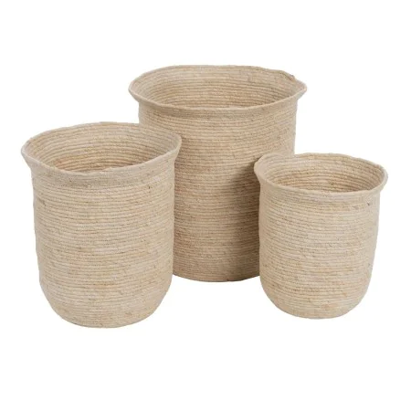 Cesta Multiusos Natural Junco 40 x 40 x 45 cm (3 Piezas) de BigBuy Home, Cestos de almacenaje - Ref: S8806235, Precio: 69,20 ...