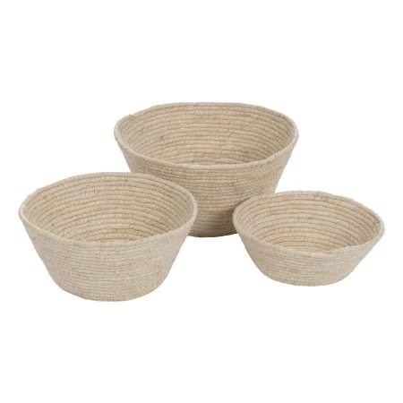 Cesta Multiusos Natural Junco 30 x 30 x 15 cm (3 Peças) de BigBuy Home, Cestos de arrumação - Ref: S8806236, Preço: 16,14 €, ...