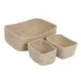 Cesta Multiusos Natural Junco 35 x 25 x 12 cm (3 Peças) de BigBuy Home, Cestos de arrumação - Ref: S8806237, Preço: 14,59 €, ...