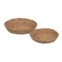 Centerpiece Natural Natural Fibre 31 x 31 x 7 cm (2 Units) by BigBuy Home, Party items - Ref: S8806244, Price: 18,53 €, Disco...