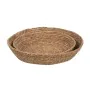 Centerpiece Natural Natural Fibre 31 x 31 x 7 cm (2 Units) by BigBuy Home, Party items - Ref: S8806244, Price: 18,53 €, Disco...