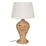 Lampada da tavolo Crema Naturale Lino Ferro Fibra naturale 60 W 220-240 V 40 x 40 x 69,5 cm di BigBuy Home, Lampade da tavolo...