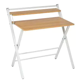 Schreibtisch Weiß natürlich Eisen Holz MDF 87 x 56 x 87 cm von BigBuy Office, Schreibtische und Computertische - Ref: S880625...