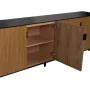 Buffet ORLEANS Noir Naturel Fer Bois MDF 204 x 40 x 81,5 cm de BigBuy Home, Buffets, crédences et vaisseliers - Réf : S880626...