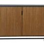 Buffet ORLEANS Noir Naturel Fer Bois MDF 204 x 40 x 81,5 cm de BigBuy Home, Buffets, crédences et vaisseliers - Réf : S880626...