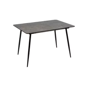 Expandable table Black Grey Iron 120 x 80 x 75 cm by BigBuy Garden, Dining Tables - Ref: S8806267, Price: 247,25 €, Discount: %