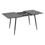 Expandable table Black Grey Iron 120 x 80 x 75 cm by BigBuy Garden, Dining Tables - Ref: S8806267, Price: 234,14 €, Discount: %