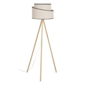 Stehlampe Schwarz Beige Holz Stoff 60 W 220-240 V 60 x 60 x 155 cm von BigBuy Home, Standleuchten & Deckenfluter - Ref: S8806...