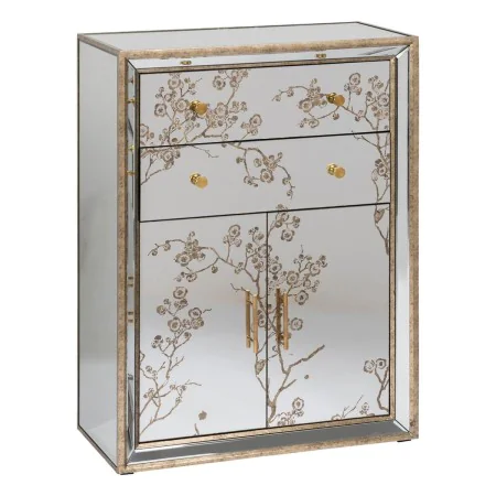 Sideboard CHLOE Golden Mirror Crystal MDF Wood 80 x 40 x 108 cm by BigBuy Home, Sideboards - Ref: S8806282, Price: 519,24 €, ...