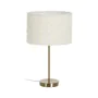 Desk lamp White Golden Metal Fabric 60 W 220-240 V 30 x 30 x 51 cm by BigBuy Home, Bedside and Table Lamps - Ref: S8806284, P...