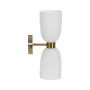 Lámpara de Pared Blanco Dorado 60 W 18 x 12 x 36 cm de BigBuy Home, Lámparas de pared - Ref: S8806286, Precio: 34,28 €, Descu...