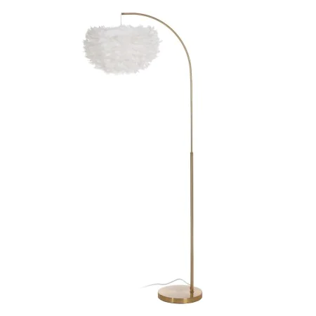 Lampadaire Blanc Doré Métal Plumes 60 W 220-240 V 68 x 40 x 175 cm de BigBuy Home, Lampadaires - Réf : S8806291, Prix : 106,5...