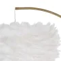 Floor Lamp White Golden Metal Feathers 60 W 220-240 V 68 x 40 x 175 cm by BigBuy Home, Floor Lamps & Torchieres - Ref: S88062...