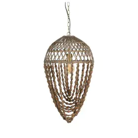 Candeeiro de teto Dourado Natural 40 W de BigBuy Home, Iluminação suspensa - Ref: S8806307, Preço: 110,45 €, Desconto: %