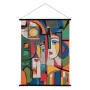 Tapisserie Multicouleur Chanvre Bois d'épicéa Tissu Abstrait 90 x 1,7 x 120 cm de BigBuy Home, Tapisseries - Réf : S8806321, ...