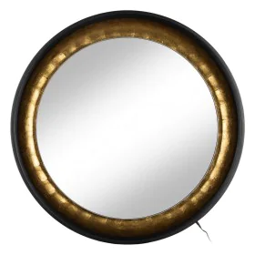 Wall mirror Black Golden 90 x 9 x 90 cm by BigBuy Home, Wall-Mounted Mirrors - Ref: S8806325, Price: 263,83 €, Discount: %