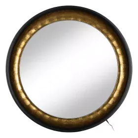 Wall mirror Black Golden 90 x 9 x 90 cm by BigBuy Home, Wall-Mounted Mirrors - Ref: S8806325, Price: 253,28 €, Discount: %