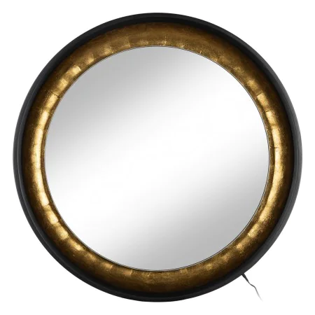 Wall mirror Black Golden 90 x 9 x 90 cm by BigBuy Home, Wall-Mounted Mirrors - Ref: S8806325, Price: 253,28 €, Discount: %