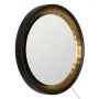 Wall mirror Black Golden 90 x 9 x 90 cm by BigBuy Home, Wall-Mounted Mirrors - Ref: S8806325, Price: 253,28 €, Discount: %