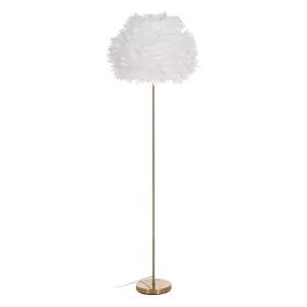 Lampadaire Blanc Doré Métal Plumes 60 W 220-240 V 50 x 50 x 154 cm de BigBuy Home, Lampadaires - Réf : S8806327, Prix : 89,92...