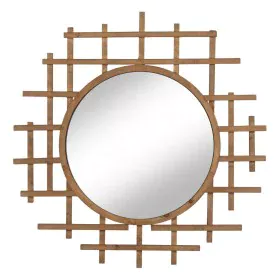 Miroir mural Naturel 100 x 3,5 x 100 cm de BigBuy Home, Miroirs muraux - Réf : S8806357, Prix : 148,44 €, Remise : %