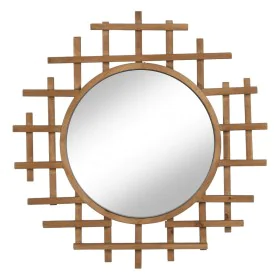 Wall mirror Natural 64 x 3 x 62,5 cm by BigBuy Home, Wall-Mounted Mirrors - Ref: S8806358, Price: 79,07 €, Discount: %