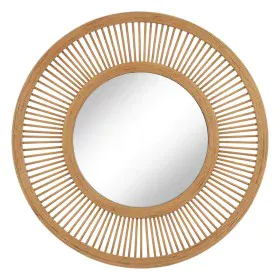 Wall mirror Natural 90 x 2,5 x 90 cm by BigBuy Home, Wall-Mounted Mirrors - Ref: S8806363, Price: 139,16 €, Discount: %