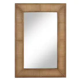 Wall mirror Natural 66 x 3,5 x 95 cm by BigBuy Home, Wall-Mounted Mirrors - Ref: S8806364, Price: 124,28 €, Discount: %