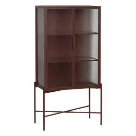 Display Cabinet With Double Glass Doors Tile Crystal Iron 52 x 33 x 90 cm by BigBuy Home, Glass Cabinets - Ref: S8806372, Pri...