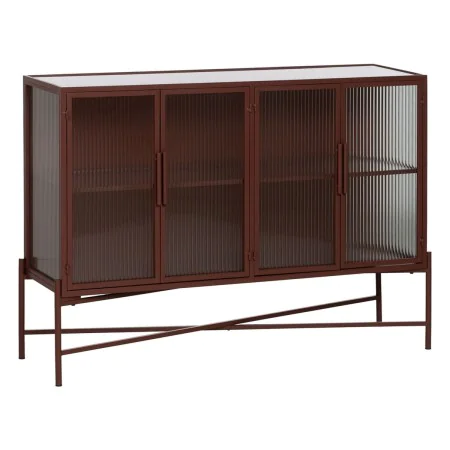 Aparador Teja Cristal Hierro 120 x 35 x 85 cm de BigBuy Home, Armarios y aparadores - Ref: S8806373, Precio: 427,44 €, Descue...