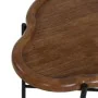 Tavolino da Caffè Nero Naturale Cristallo Ferro Legno d'albero della gomma 89 x 50 x 40 cm (2 Unità) di BigBuy Home, Tavoli -...