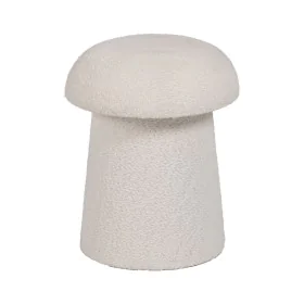 Pouf Blanc Bois MDF 35 x 35 x 42 cm de BigBuy Home, Poufs - Réf : S8806397, Prix : 64,54 €, Remise : %