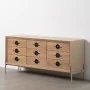 Credenza AIKO Crema Naturale Ferro Legno MDF 148 x 38 x 66 cm di BigBuy Home, Credenze e buffet - Rif: S8806408, Prezzo: 517,...