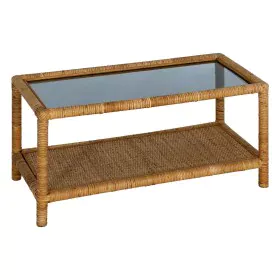 Centre Table Beige Crystal Rattan 90 x 40 x 42 cm by BigBuy Home, Tables - Ref: S8806413, Price: 170,07 €, Discount: %