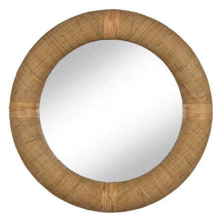 Wall mirror Natural 80 x 7 x 80 cm by BigBuy Home, Wall-Mounted Mirrors - Ref: S8806418, Price: 124,75 €, Discount: %