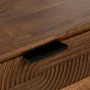 Tavolino da Caffè LAGOM Nero Naturale Ferro Legno d'albero della gomma 150 x 40 x 50 cm di BigBuy Home, Tavoli - Rif: S880641...