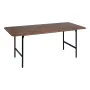 Mesa de Jantar LAGOM Preto Natural Ferro Madeira da borracha 180 x 80 x 76 cm de BigBuy Home, Jogos de móveis - Ref: S8806423...