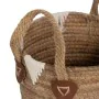 Multi-purpose basket White Natural Natural Fibre 21 x 21 x 15 cm (3 Pieces) by BigBuy Home, Storage baskets - Ref: S8806459, ...