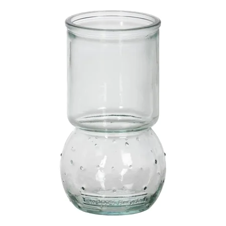 Vase verre recyclé 9,5 x 9,5 x 17 cm de BigBuy Home, Vases - Réf : S8806460, Prix : 7,10 €, Remise : %