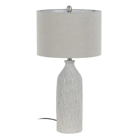 Lampada da tavolo Grigio Metallo Ceramica 60 W 220-240 V 38 x 38 x 73 cm di BigBuy Home, Lampade da tavolo e abat-jour - Rif:...