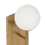 Lampada da Parete Bianco Dorato 220-240 V 12 x 14 x 29 cm di BigBuy Home, Lampadario a braccia - Rif: S8806467, Prezzo: 34,28...