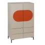 Buffet NECTO Orange Taupe Fer Bois MDF 75 x 41,8 x 123 cm de BigBuy Home, Buffets, crédences et vaisseliers - Réf : S8806482,...